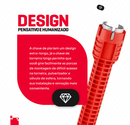 Chave Grifo Instalador Hidráulico 8x1 Multiuso Cano Pia Torneira Filtro Encanamento Chave Inglesa Ferramenta Reparos De Difícil Acesso