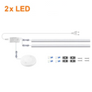 kit Led completo prático com haste de alumínio