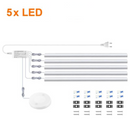 kit Led completo prático com haste de alumínio