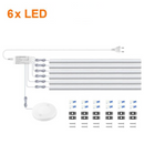 kit Led completo prático com haste de alumínio