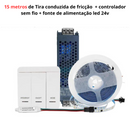 Kit LED efeito cascata 24v dc, com controlador sem fios, flexível 10m, 15m