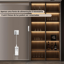 Kit Iluminação led Cristaleira com Sensor de Toque e Detecção de movimento , Ideal para Cristaleira , Quarto, Armário e Cozinha