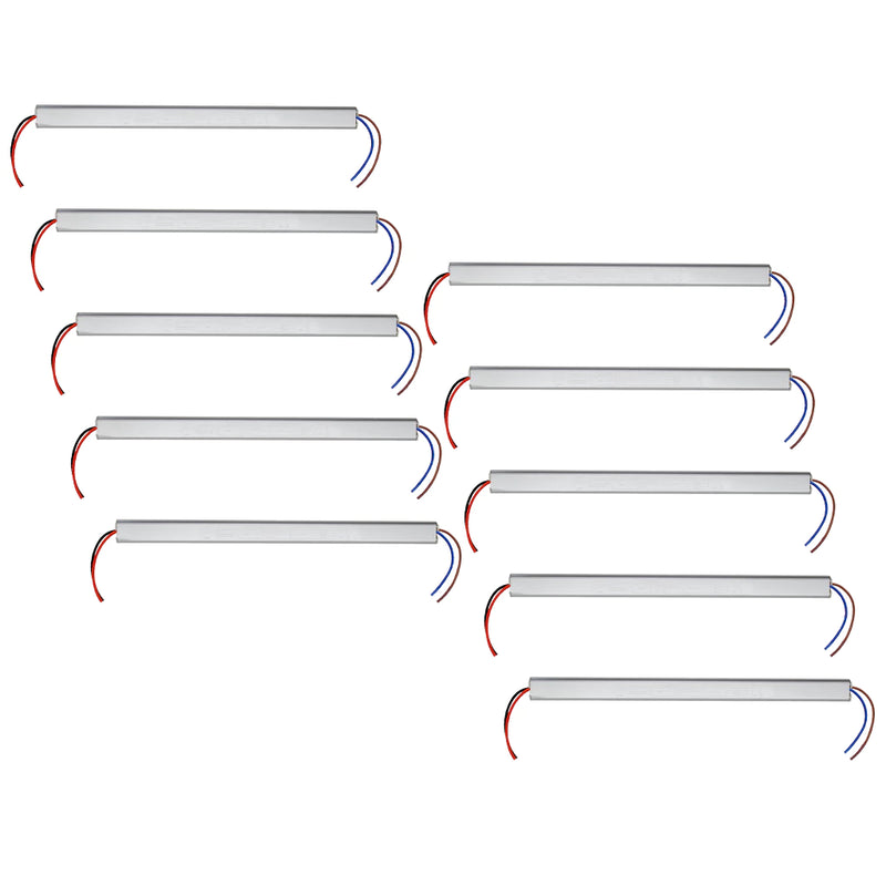 Kit 10 Fonte Slim Driver Para Perfil Fita De Led 12v 3a 36w