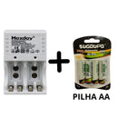 Kit Carregador De Pilhas E Pilhas Recarregáveis